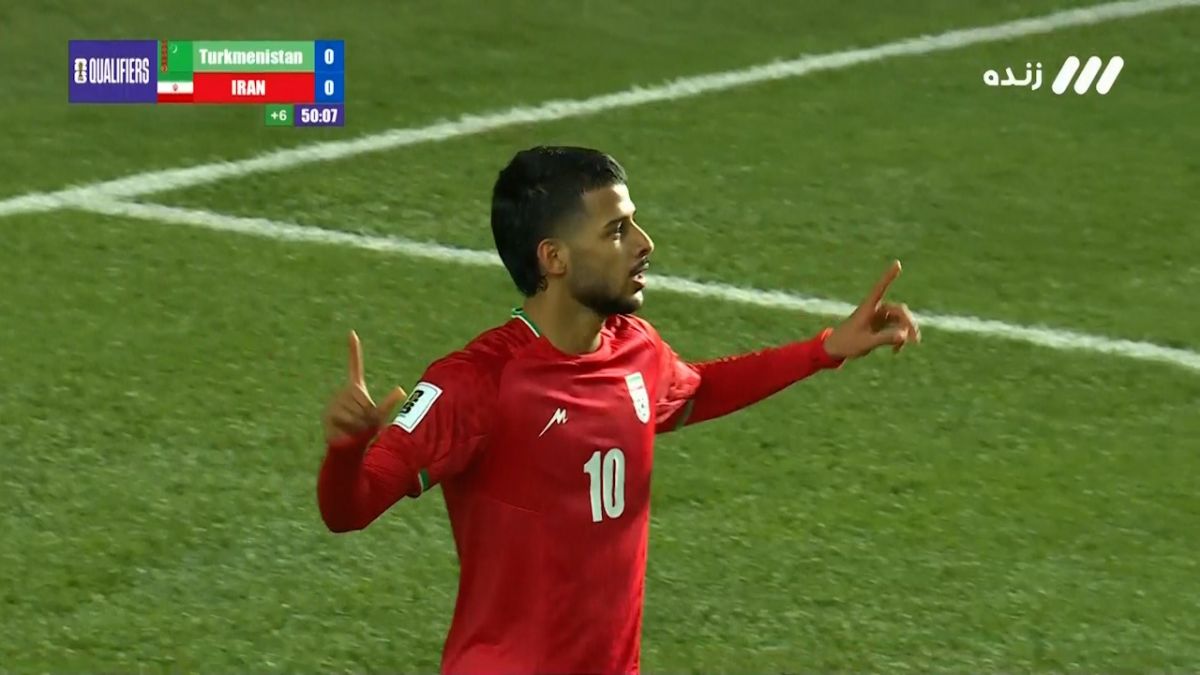 گل اول ایران به ترکمنستان (مهدی قایدی)