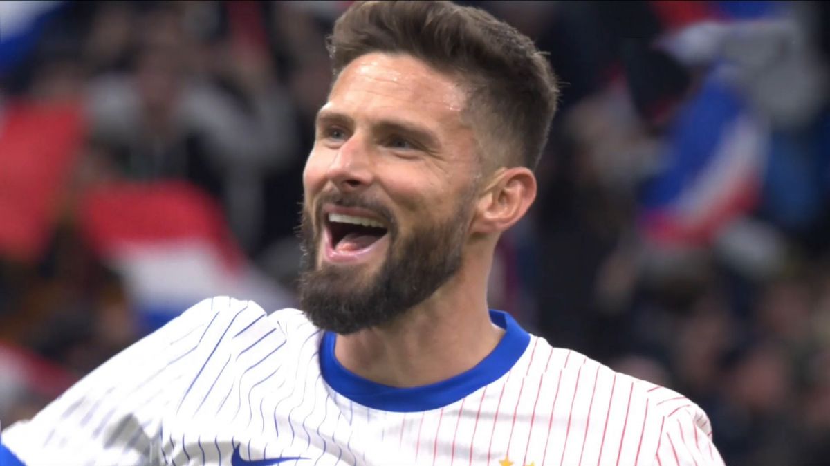 گل سوم فرانسه به شیلی (اولیویه ژیرو)