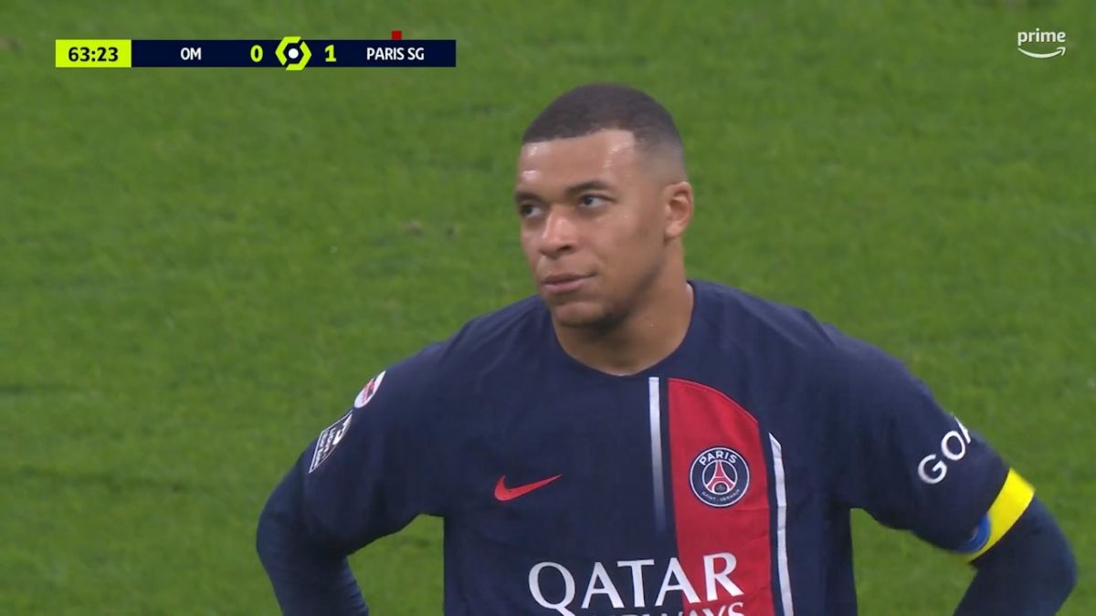 ناراحتی کیلیان امباپه از تعویض مقابل مارسی در دقیقه 64