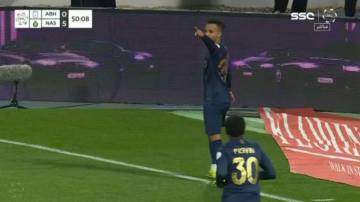 گل ششم النصر به ابها (عبدالرحمان غریب)