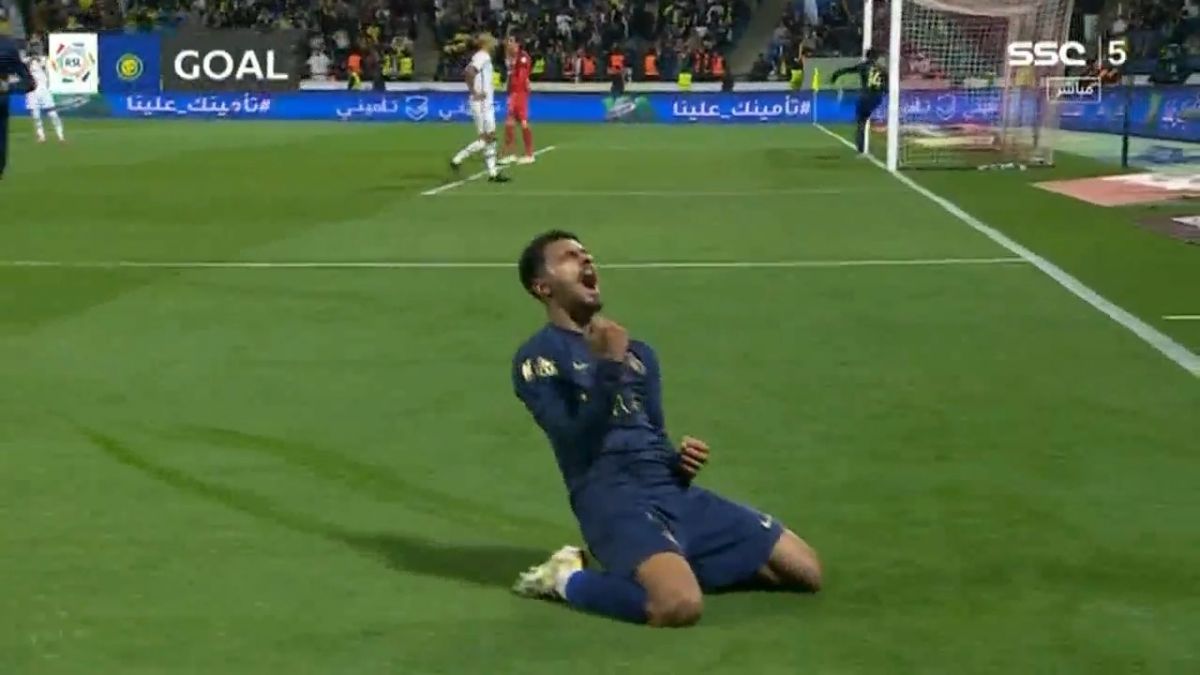 گل هشتم النصر به ابها (دبل عبدالعزیز)