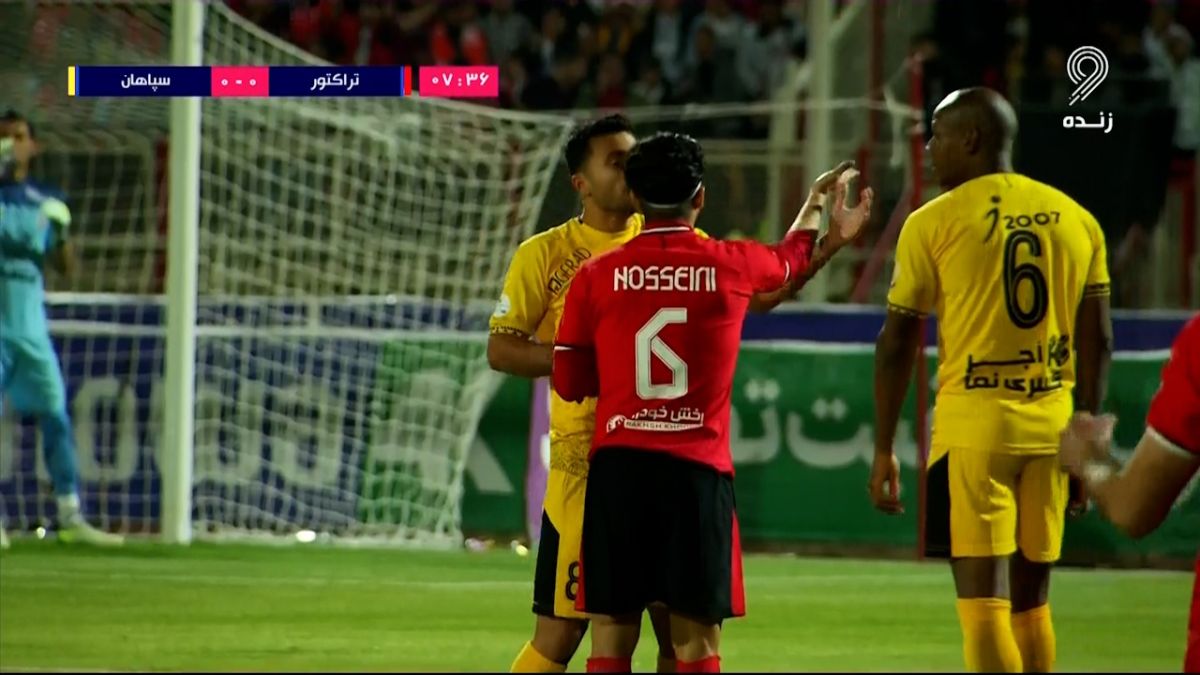 درگیری بازیکنان تراکتور - سپاهان