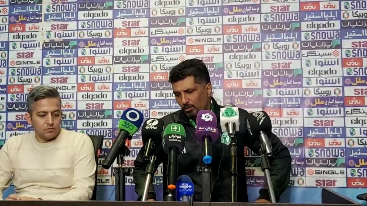 اختصاصی/ نشست خبری بعد از بازی آلومینیوم اراک - هوادار