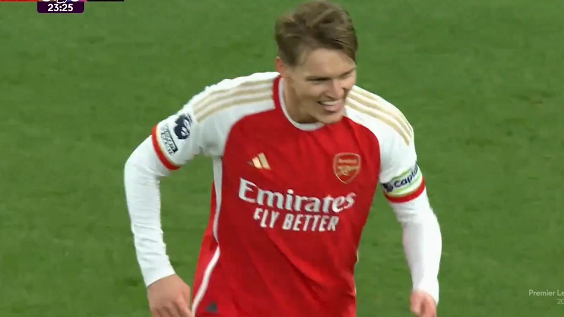 گل اول آرسنال به لوتون (ادگارد)