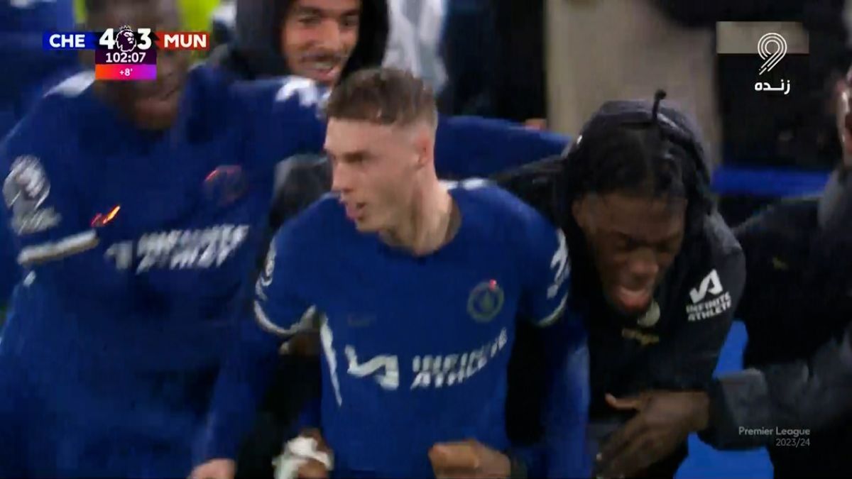 گل چهارم چلسی به منچستریونایتد (هت تریک پالمر) دقیقه 102