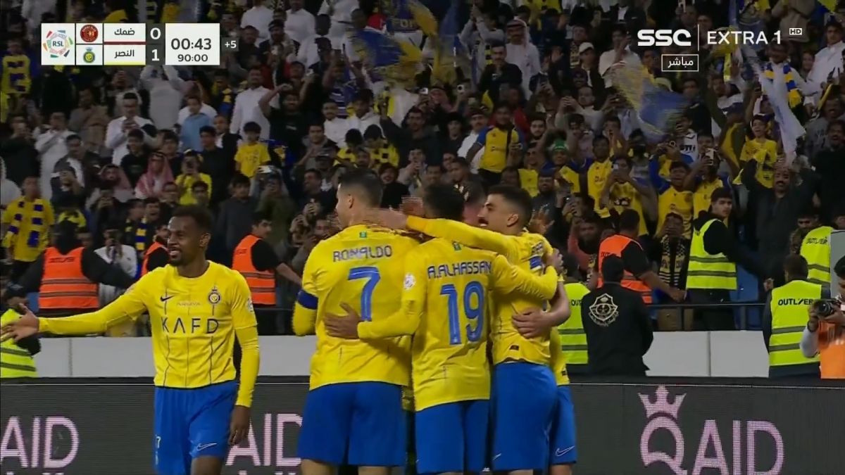 گل اول النصر به ضمک (لاپورت دقیقه 91)