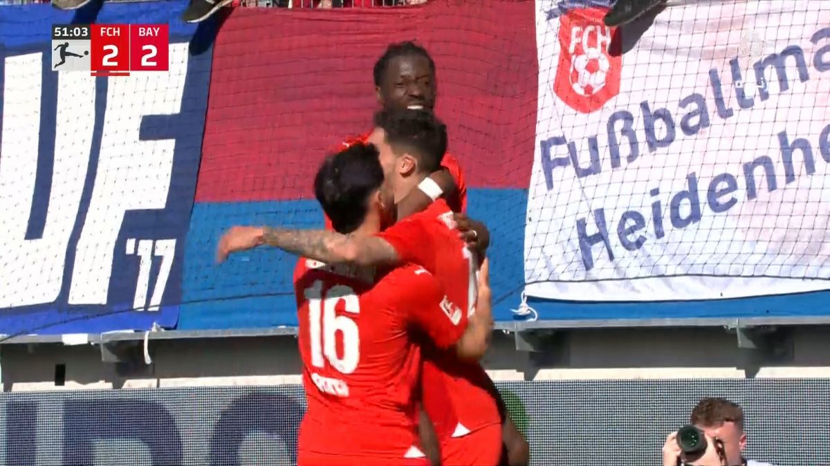 گل دوم هایدنهایم به بایرن مونیخ (تیم کلایندینست)