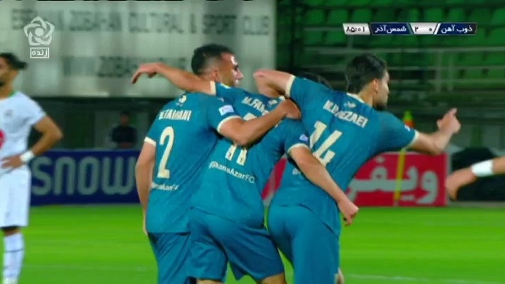 گل دوم شمس آذر قزوین به ذوب آهن (فخریان)