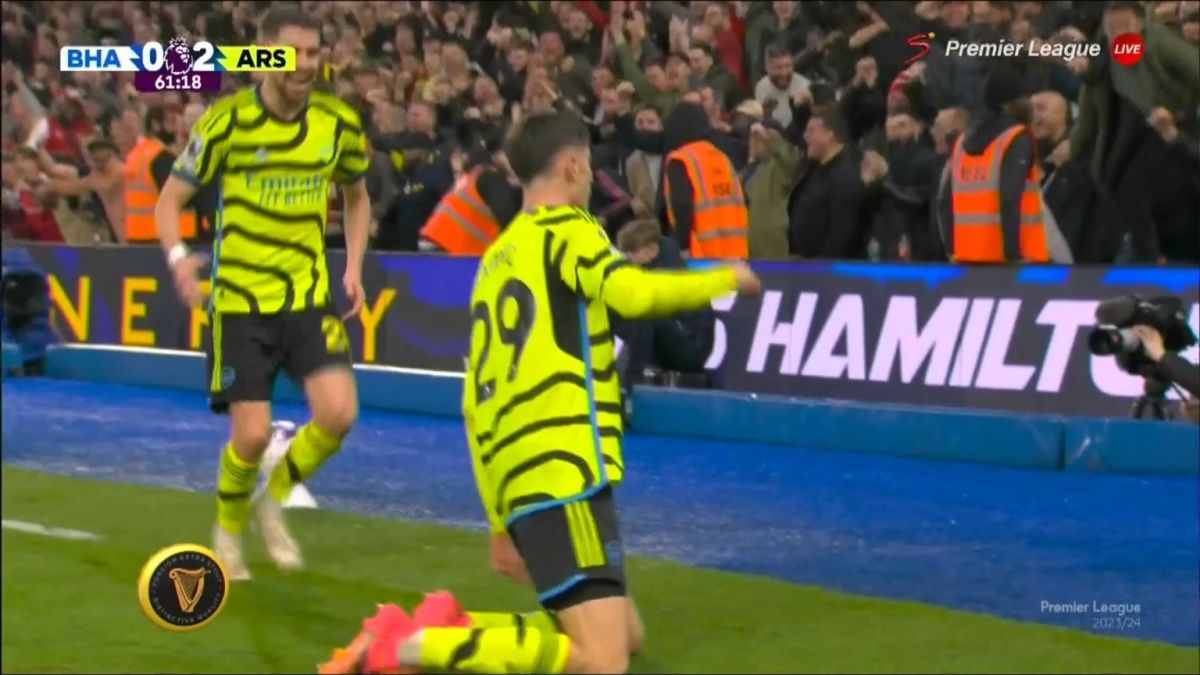 گل دوم آرسنال به برایتون (کای هاورتز)