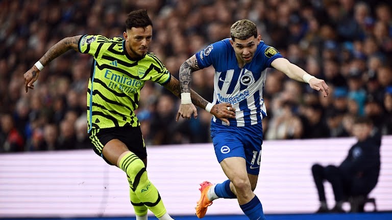 خلاصه بازی برایتون 0-3 آرسنال