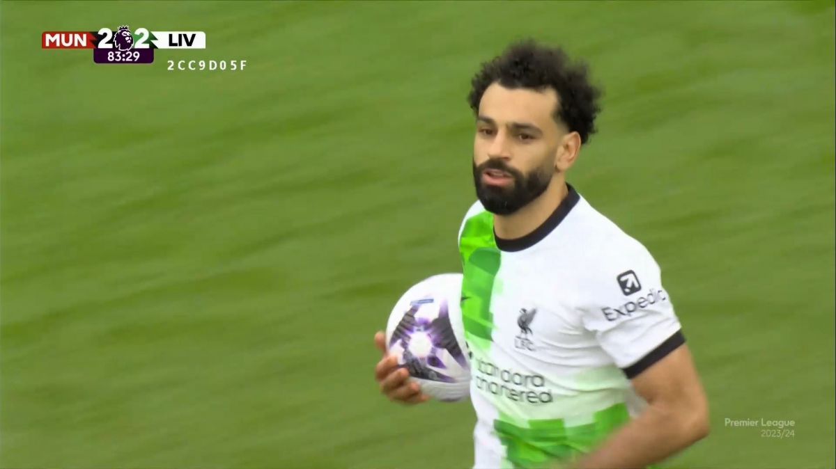 گل دوم لیورپول به منچستریونایتد (صلاح - پنالتی)