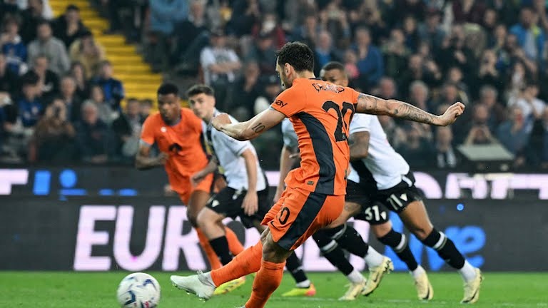 گل اول اینتر به اودینزه (چالهان اغلو)