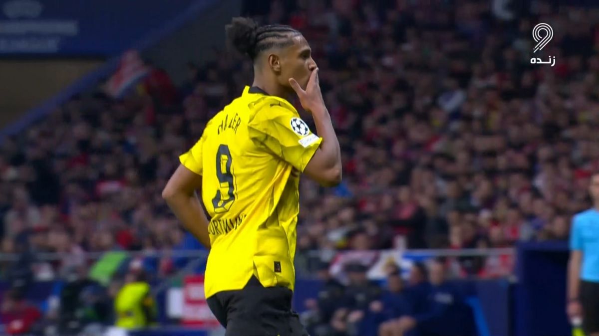 گل اول دورتموند به اتلتیکو مادرید (سباستین هالر)