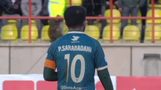 گل اول شمس آذر قزوین به فولاد خوزستان (سرآبادانی)