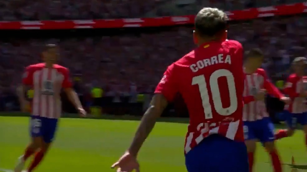 گل دوم اتلتیکو مادرید به خیرونا (آنخل کوره آ)