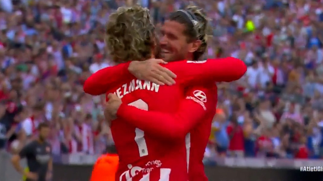 گل سوم اتلتیکو مادرید به خیرونا (دبل گریزمان)