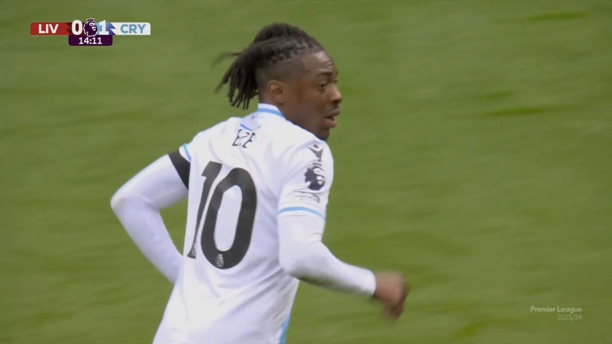 گل اول کریستال پالاس به لیورپول (ابرچی ازه)