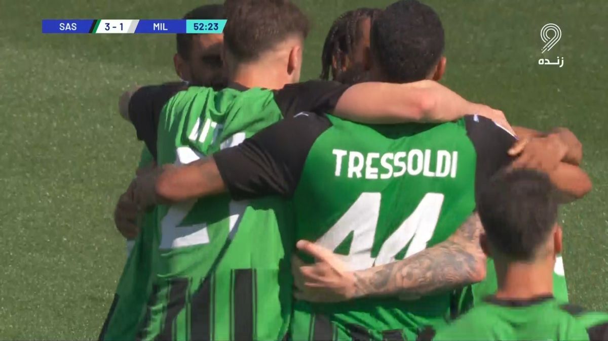 گل سوم ساسولو به میلان (دبل لائورینت)