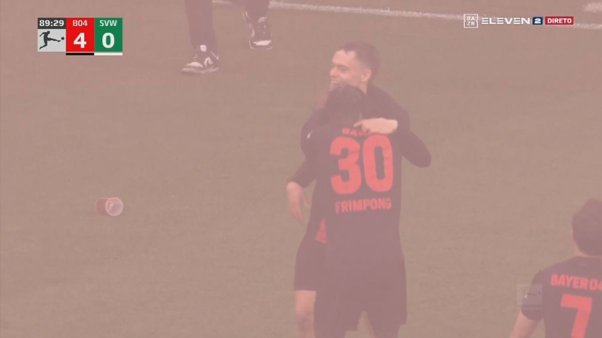 گل پنجم بایر لورکوزن به وردربرمن (هت تریک ویرتز)