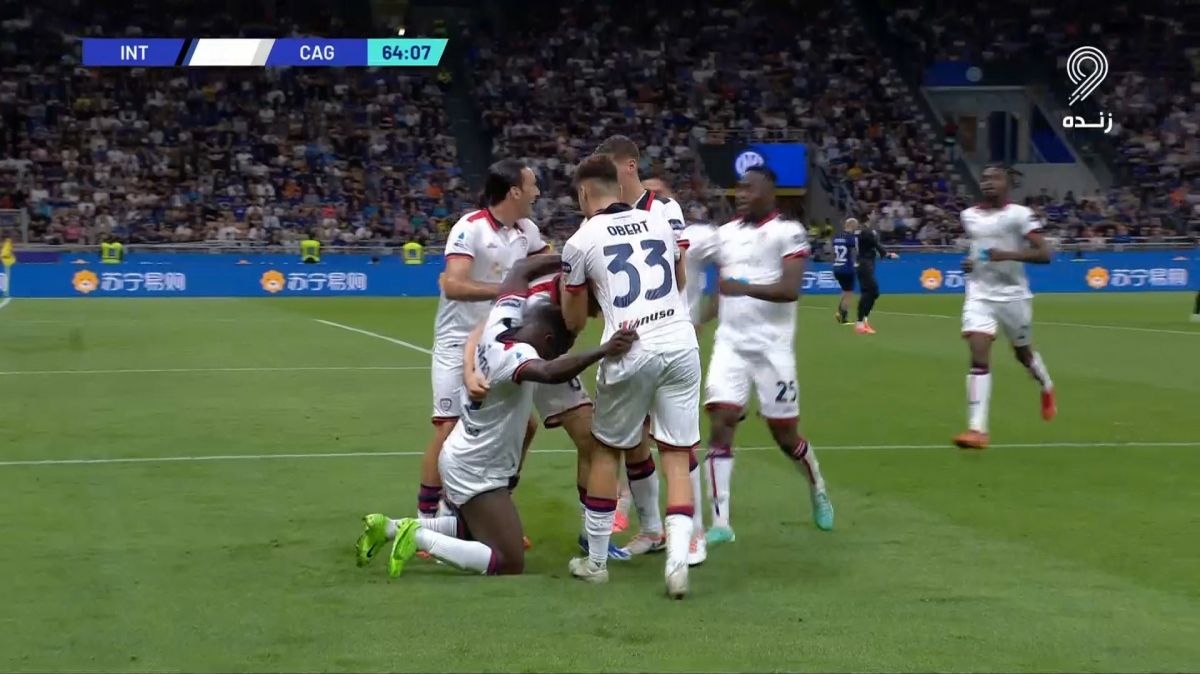 گل اول کالیاری به اینتر (شومورودوف)