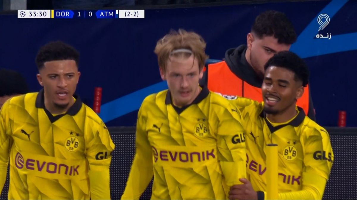 گل اول دورتموند به اتلتیکو مادرید (یولیان برانت)