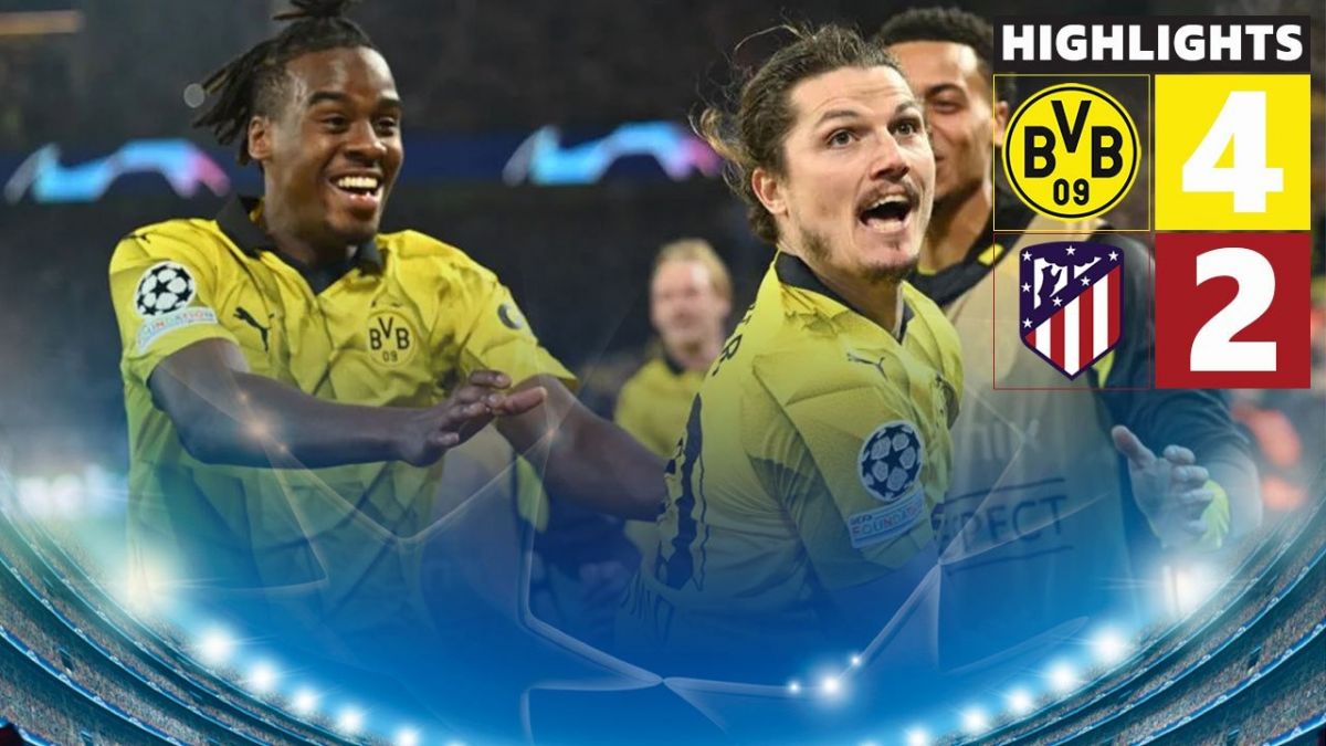 خلاصه بازی دورتموند 4-2 اتلتیکو مادرید