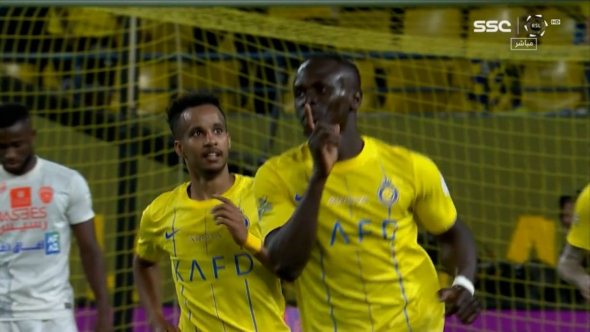 گل سوم النصر به الفیحا (دبل و گل انفرادی سادیو مانه)