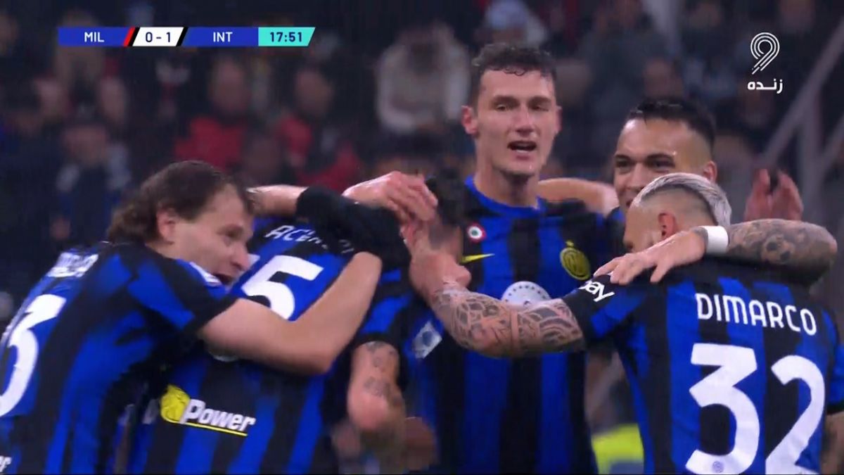 گل اول اینتر به میلان (آچربی)