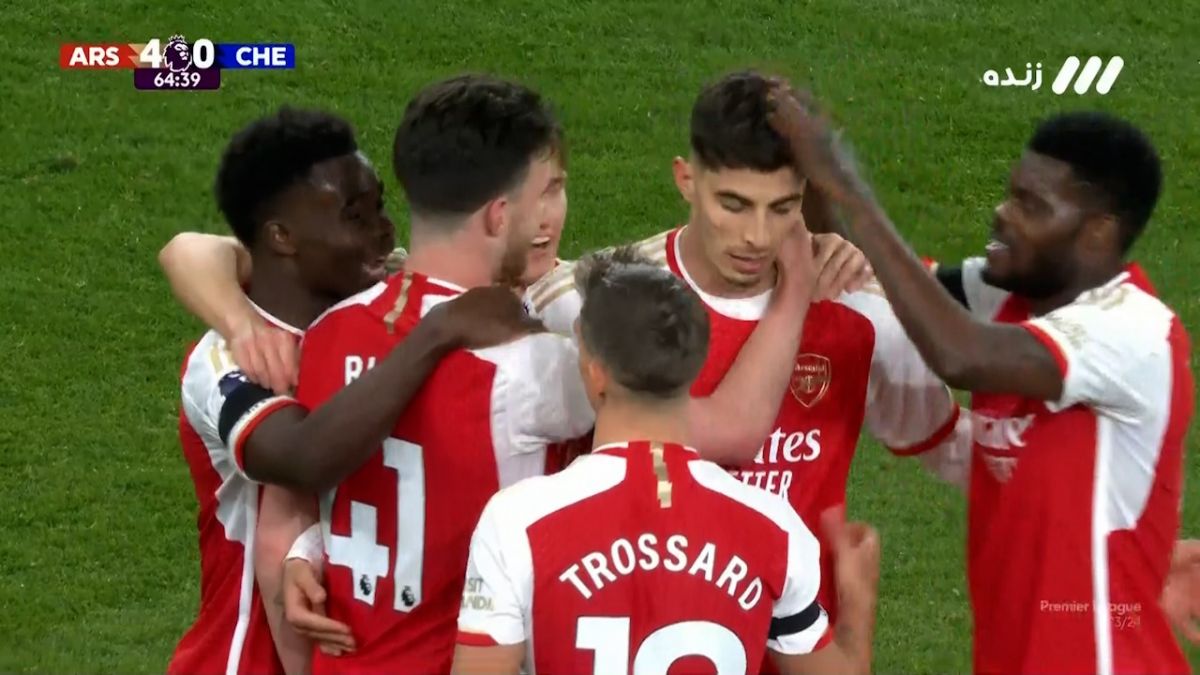 گل چهارم آرسنال به چلسی (دبل هاورتز)