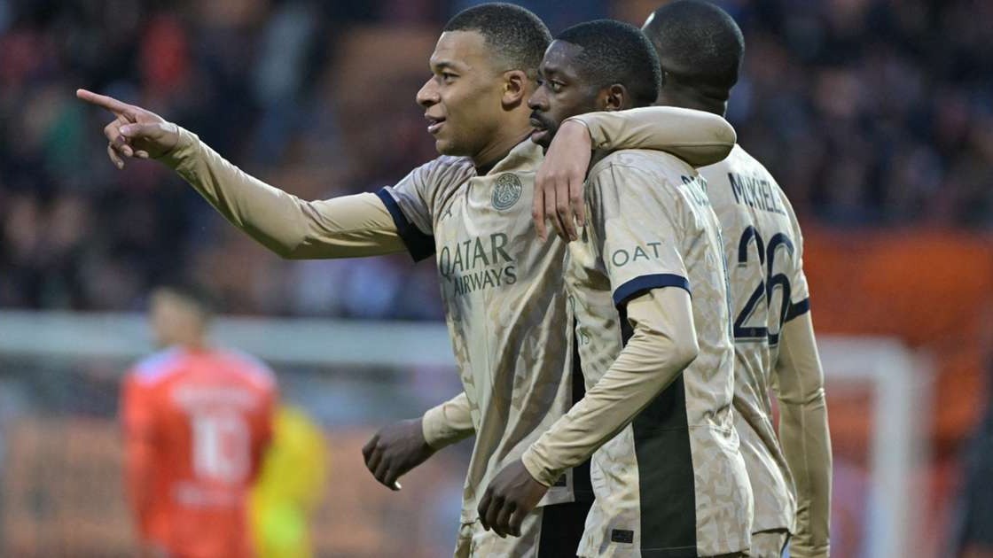 خلاصه بازی لوریان 1-4 پاری سن ژرمن