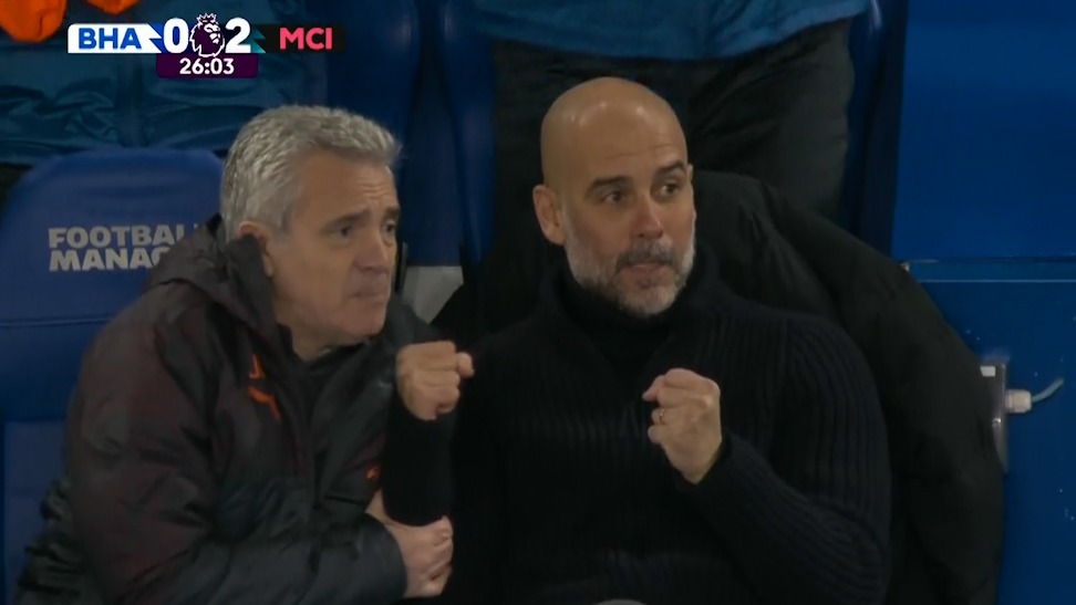 گل دوم منچسترسیتی به برایتون (ضربه کاشته فودن)