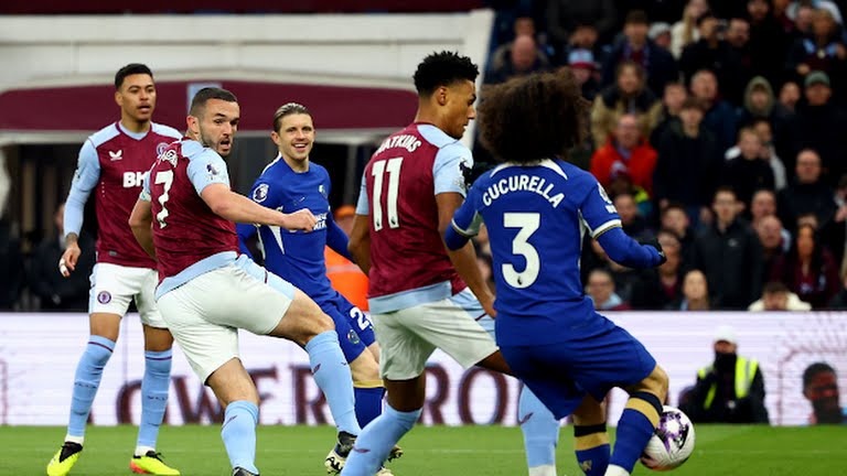 گل اول استون ویلا به چلسی (گل به خودی کوکوریا)