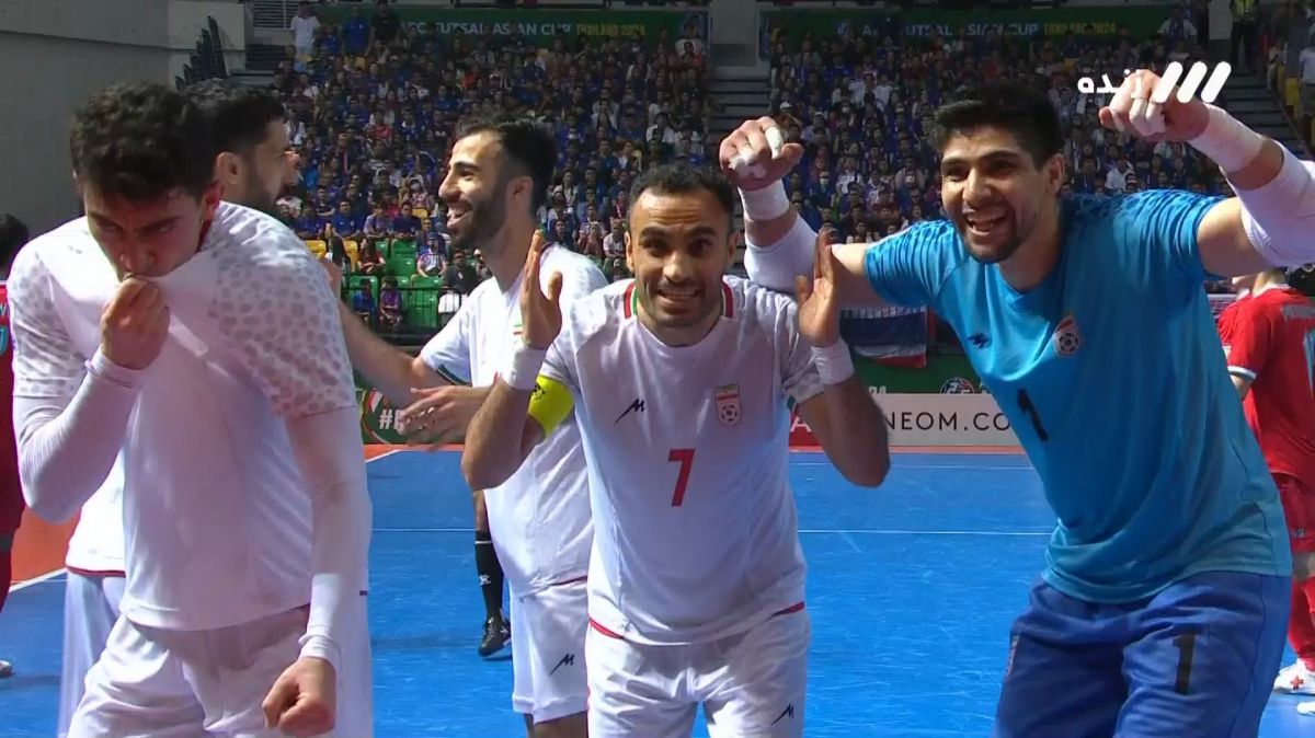 گل سوم فوتسال ایران به تایلند (علی اصغر حسن زاده)