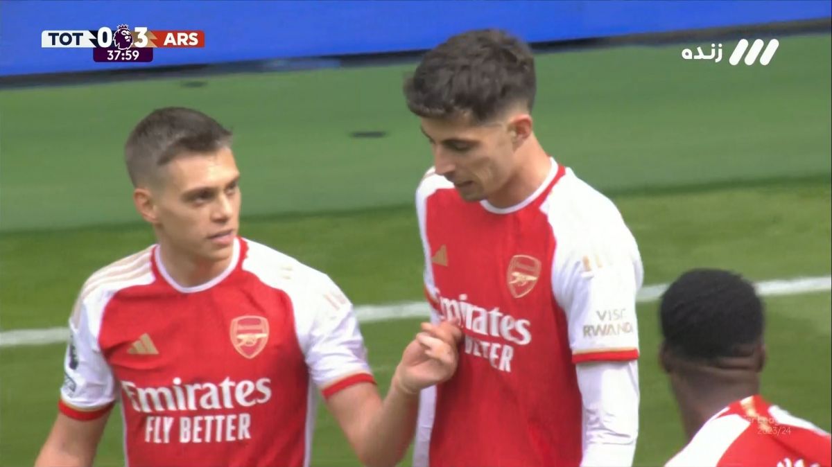 گل سوم آرسنال به تاتنهام (کای هاورتز)