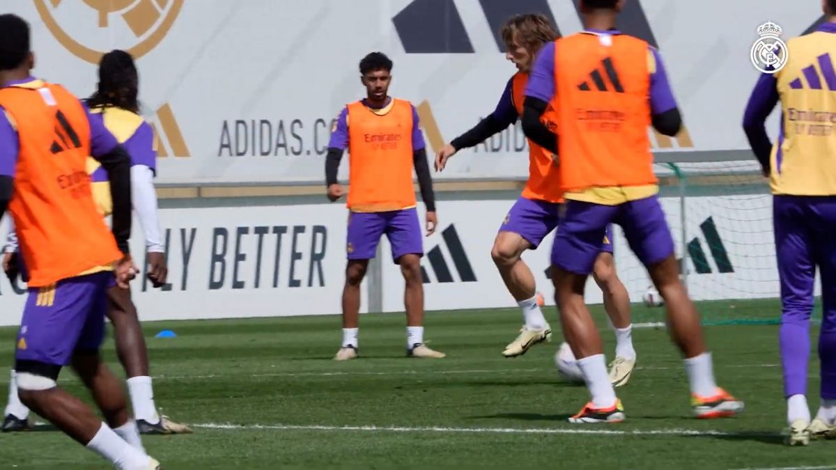 تمرینات آماده سازی بازیکنان رئال مادرید