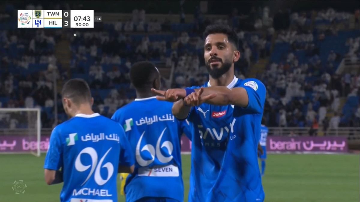 گل سوم الهلال به التعاون عربستان (صالح الشهری)