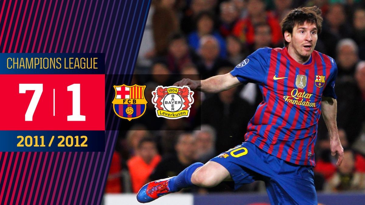 نوستالژی/ بارسلونا 7-1 بایرلورکوزن در سال 2011 (پوکر لیونل مسی)