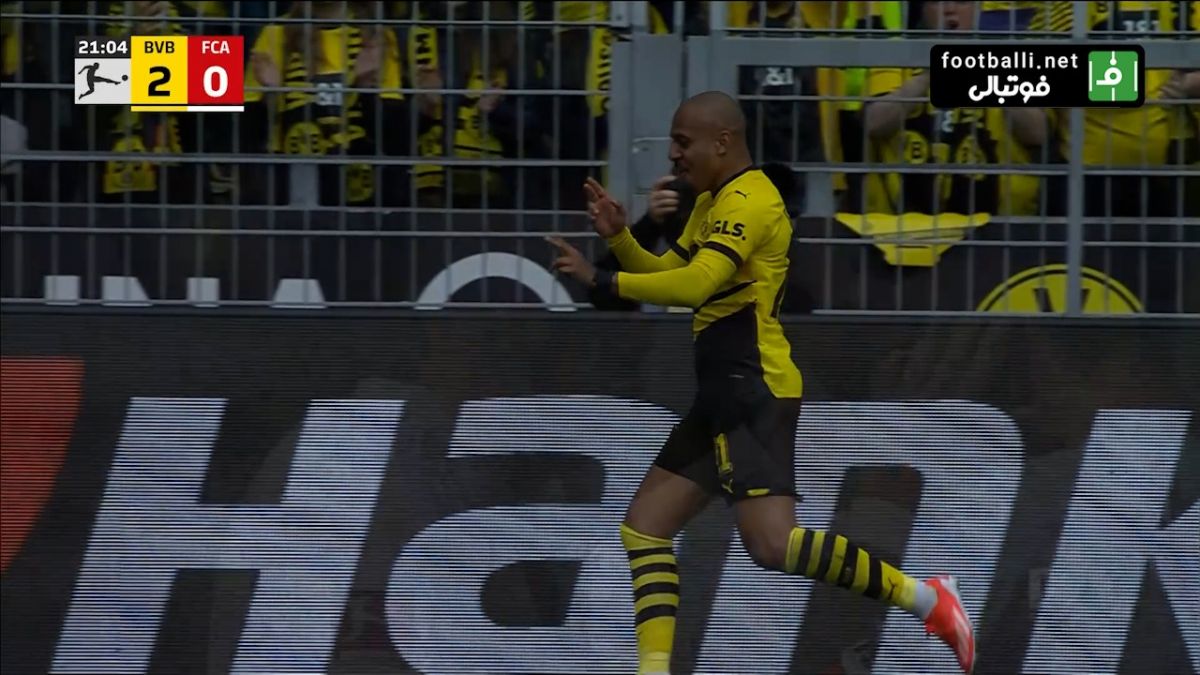 گل دوم دورتموند به آگزبورگ (دونیل مالن)