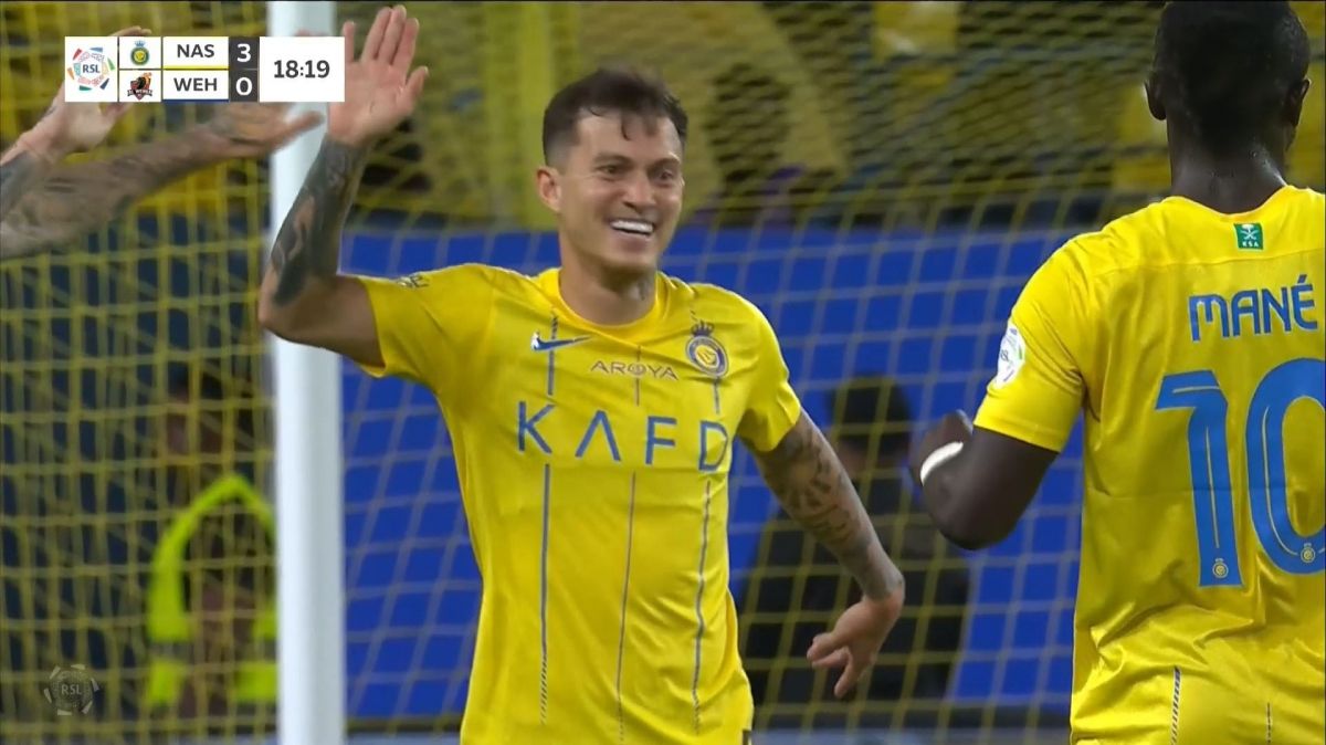 گل سوم النصر به الوحده عربستان (اوتاویو)