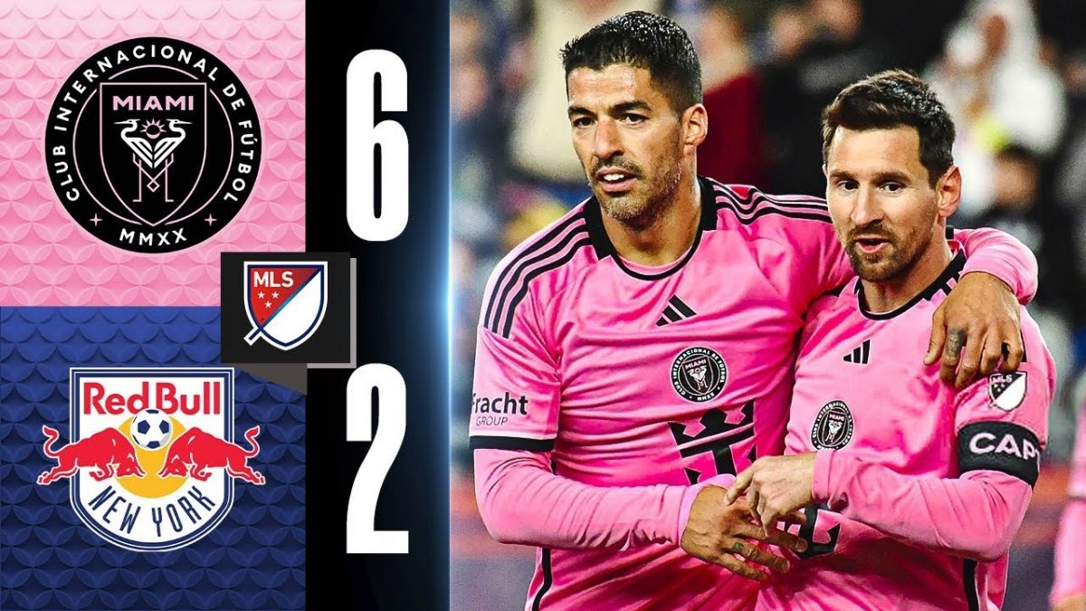 خلاصه بازی اینتر میامی 6-2 نیویورک ردبولز (گلزنی و 5 پاس گل لیونل مسی و هت تریک سوارز)