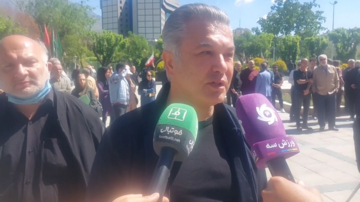 اختصاصی/ صحبت‌های حمید استیلی در حاشیه مراسم تشییع پیکر زنده‌یاد مسعود اسکویی