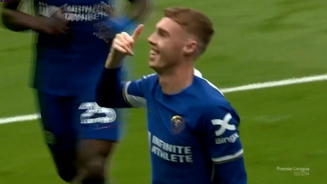 گل اول چلسی به وستهام (پالمر)