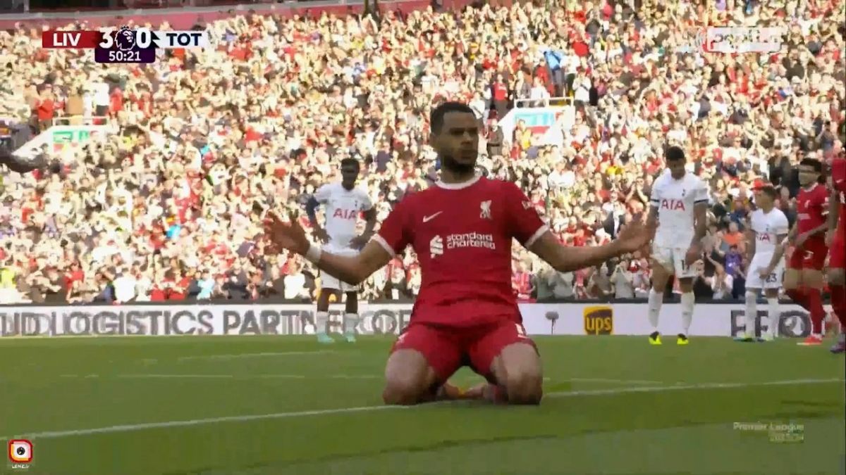 گل سوم لیورپول به تاتنهام (گاکپو)