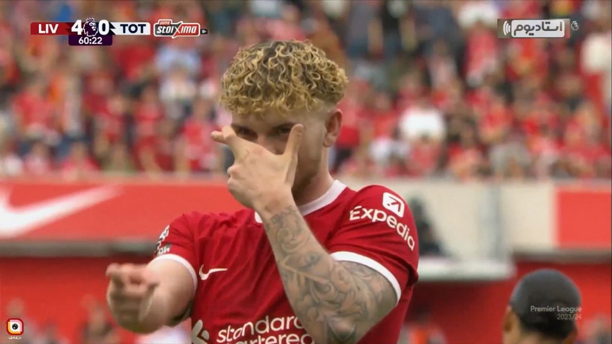 گل چهارم لیورپول به تاتنهام (هاروی الیوت)