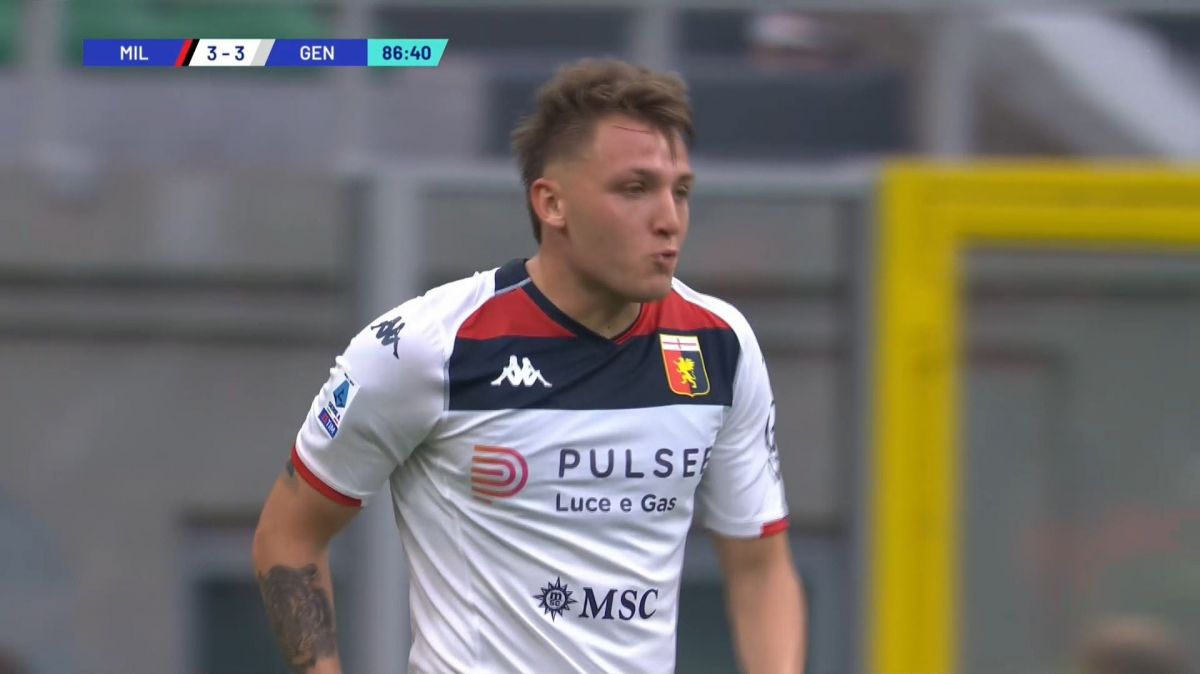 گل سوم جنوا به میلان (دبل رتگی)