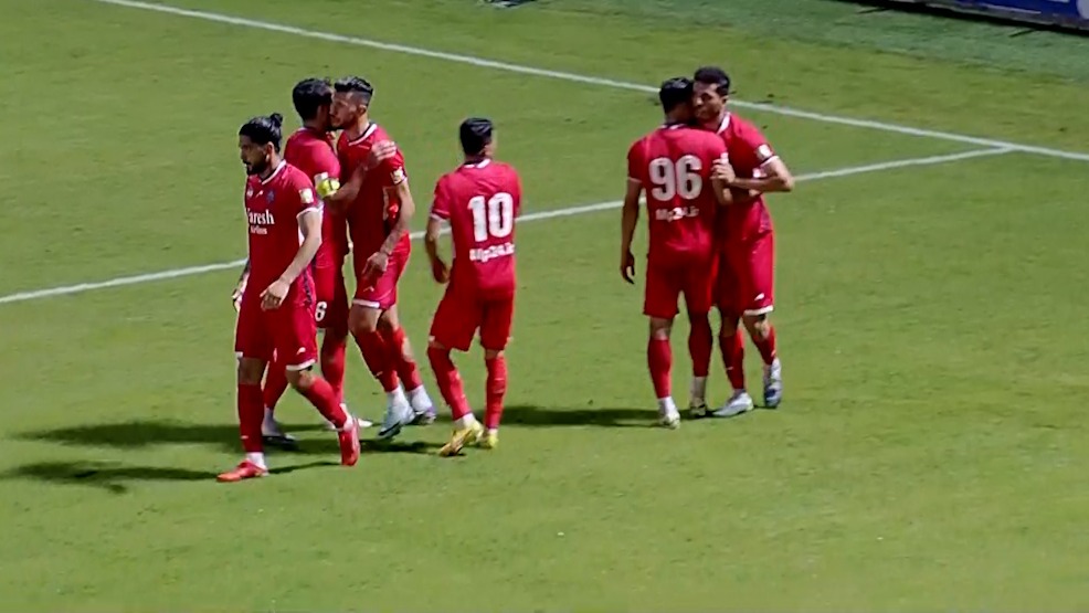 گل اول نساجی به پرسپولیس (شوت زیبای هوشمند)