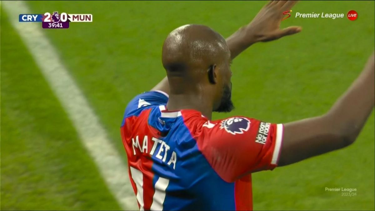 گل دوم کریستال پالاس به منچستریونایتد (ماتتا)