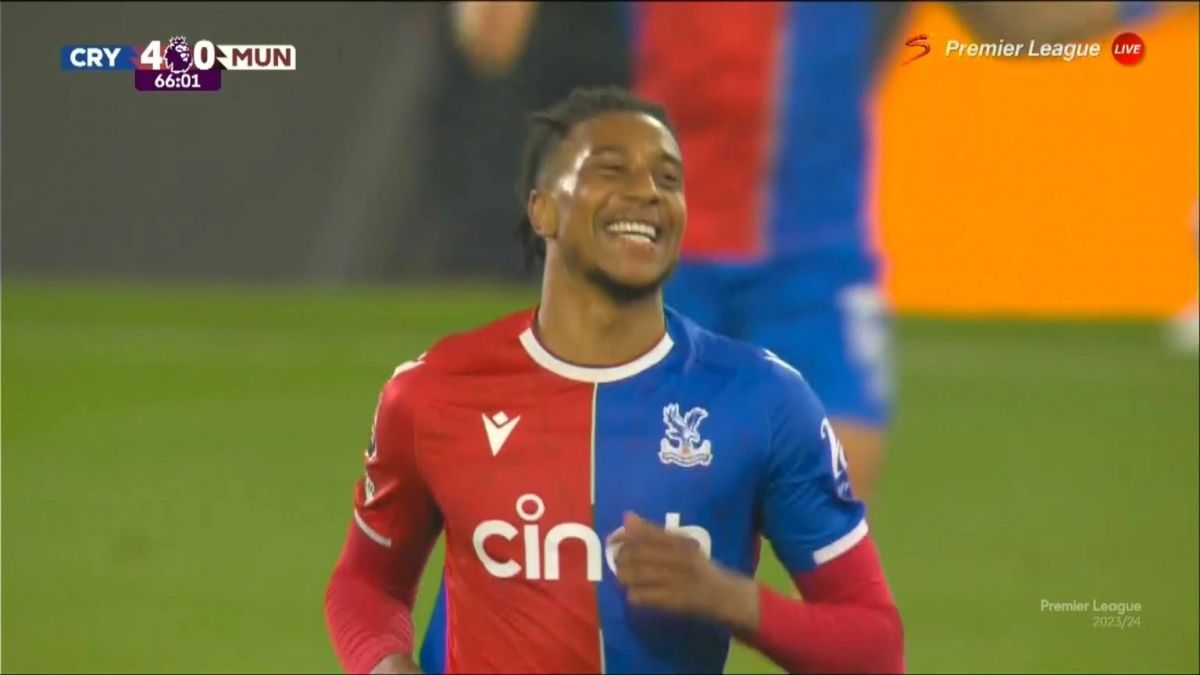 گل چهارم کریستال پالاس به منچستریونایتد (دبل اولیسه)