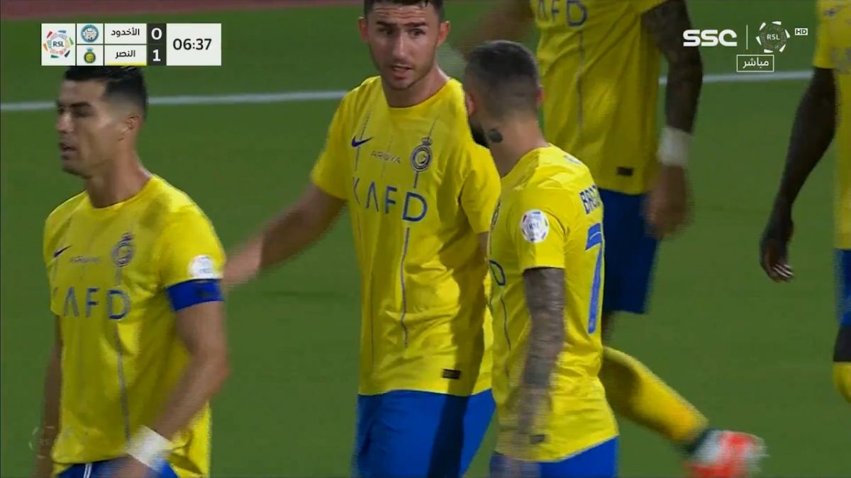 گل اول النصر به الاخدود (مارسلو بروزوویچ)