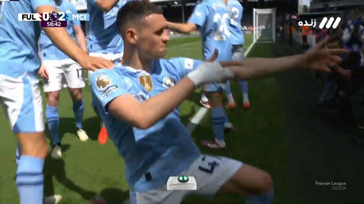 گل دوم منچسترسیتی به فولام (فیل فودن)